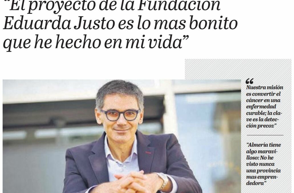 Entrevista al director de la fundación en el diario La Voz de Almería
