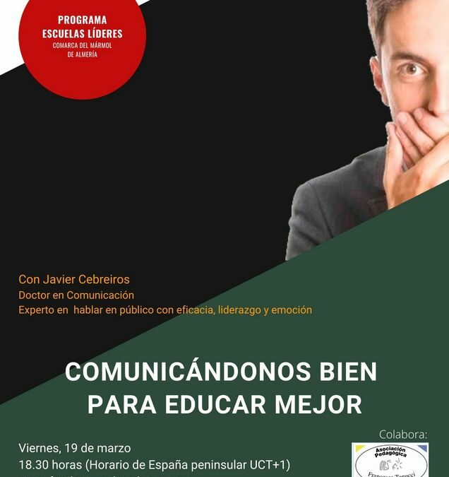 Foro de la Educación para las familias y docentes con Javier Cebreiros: “Comunicándonos bien para educar mejor”