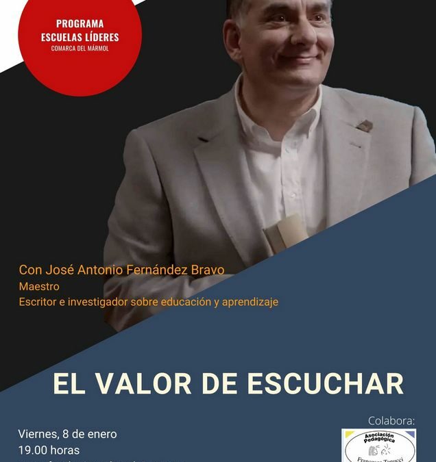 Foro de la Educación para las familias y docentes con José Antonio F. Bravo: «el Valor de Escuchar»